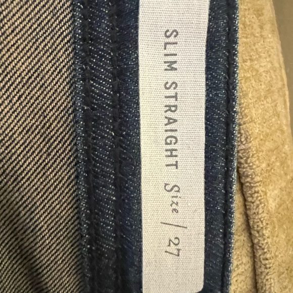 Anthropologie Pilcro Slim Straight Dark Wash Denim Sz 27 - Picture 7 of 7